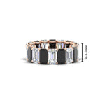 Load image into Gallery viewer, 6 Carat Diamond Emerald Cut Eternity Band