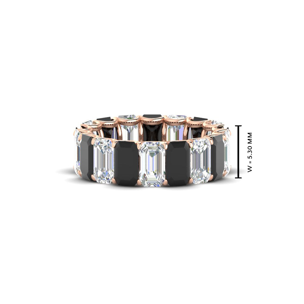 6 Carat Diamond Emerald Cut Eternity Band