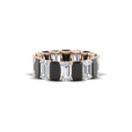 Load image into Gallery viewer, 6 Carat Diamond Emerald Cut Eternity Band