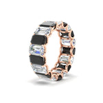 Load image into Gallery viewer, 6 Carat Diamond Emerald Cut Eternity Band