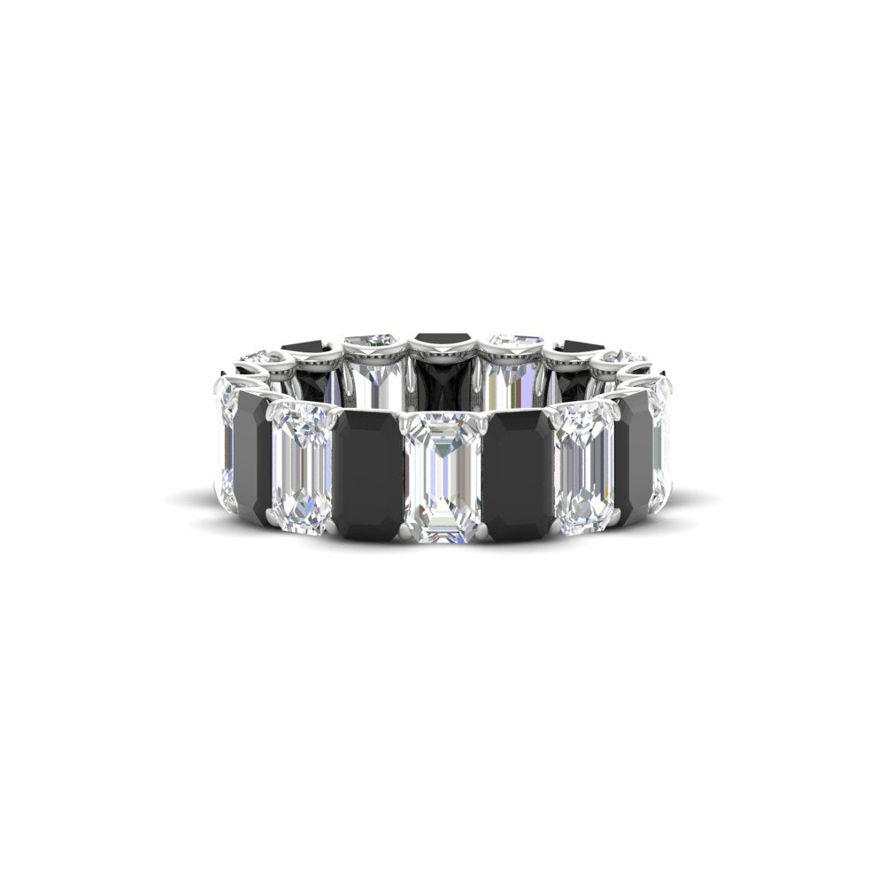 6 Carat Diamond Emerald Cut Eternity Band