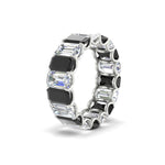Load image into Gallery viewer, 6 Carat Diamond Emerald Cut Eternity Band