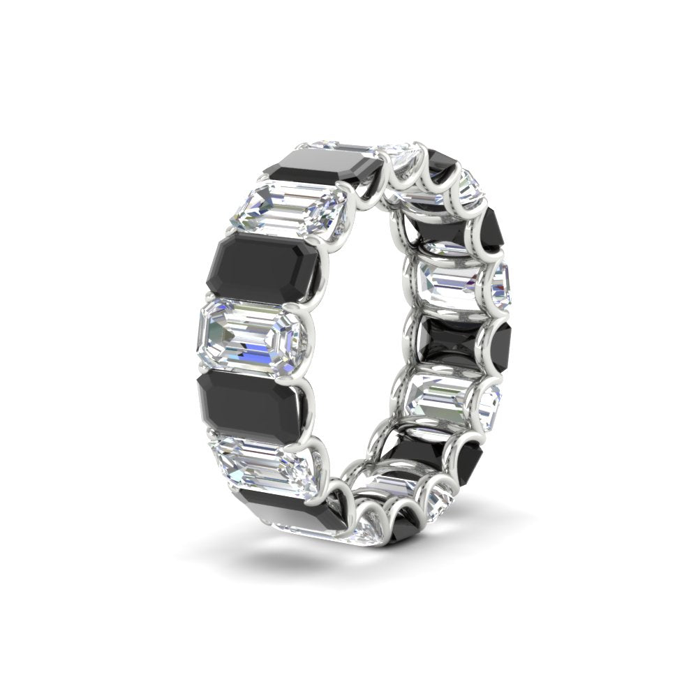 6 Carat Diamond Emerald Cut Eternity Band