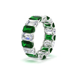Load image into Gallery viewer, 6 Carat Diamond Emerald Cut Eternity Band