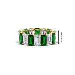 Load image into Gallery viewer, 6 Carat Diamond Emerald Cut Eternity Band