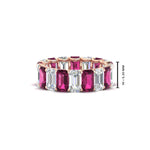 Load image into Gallery viewer, 6 Carat Diamond Emerald Cut Eternity Band
