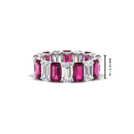 Load image into Gallery viewer, 6 Carat Diamond Emerald Cut Eternity Band