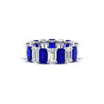 Load image into Gallery viewer, 6 Carat Diamond Emerald Cut Eternity Band