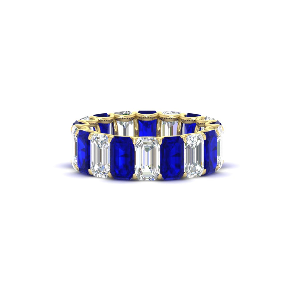 6 Carat Diamond Emerald Cut Eternity Band