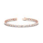 Load image into Gallery viewer, 6-carat-emerald-cut-bezel-tennis-diamond-bracelet
