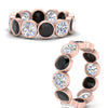 Load image into Gallery viewer, 6-carat-eternity-ring-bezel-black-diamond-in-rose-gold-FDEWB10558-0.50CTGBLACKANGLE3-NL-RG