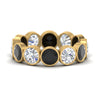 Load image into Gallery viewer, 6-carat-eternity-ring-bezel-black-diamond-in-yellow-gold-FDEWB10558-0.50CTGBLACKANGLE3-NL-YG