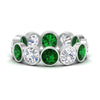 Load image into Gallery viewer, 6-carat-eternity-ring-bezel-emerald-in-white-gold-FDEWB10558-0.50CTGEMGRANGLE3-NL-WG
