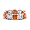 Load image into Gallery viewer, 6-carat-eternity-ring-bezel-orange-sapphire-in-rose-gold-FDEWB10558-0.50CTGSAORANGLE3-NL-RG