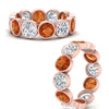Load image into Gallery viewer, 6-carat-eternity-ring-bezel-orange-sapphire-in-rose-gold-FDEWB10558-0.50CTGSAORANGLE3-NL-RG