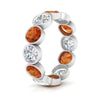 Load image into Gallery viewer, 6-carat-eternity-ring-bezel-orange-sapphire-in-white-gold-FDEWB10558-0.50CTGSAORANGLE3-NL-WG
