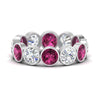Load image into Gallery viewer, 6-carat-eternity-ring-bezel-pink-sapphire-in-white-gold-FDEWB10558-0.50CTGSADRPIANGLE3-NL-WG