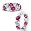 Load image into Gallery viewer, 6-carat-eternity-ring-bezel-pink-sapphire-in-white-gold-FDEWB10558-0.50CTGSADRPIANGLE3-NL-WG