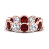 Load image into Gallery viewer, 6-carat-eternity-ring-bezel-ruby-in-rose-gold-FDEWB10558-0.50CTGRUDRANGLE3-NL-RG