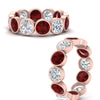 Load image into Gallery viewer, 6-carat-eternity-ring-bezel-ruby-in-rose-gold-FDEWB10558-0.50CTGRUDRANGLE3-NL-RG