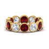 Load image into Gallery viewer, 6-carat-eternity-ring-bezel-ruby-in-yellow-gold-FDEWB10558-0.50CTGRUDRANGLE3-NL-YG