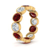 Load image into Gallery viewer, 6-carat-eternity-ring-bezel-ruby-in-yellow-gold-FDEWB10558-0.50CTGRUDRANGLE3-NL-YG