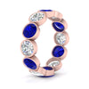 Load image into Gallery viewer, 6-carat-eternity-ring-bezel-sapphire-in-rose-gold-FDEWB10558-0.50CTGSABLANGLE3-NL-RG