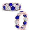 Load image into Gallery viewer, 6-carat-eternity-ring-bezel-sapphire-in-rose-gold-FDEWB10558-0.50CTGSABLANGLE3-NL-RG