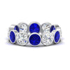 Load image into Gallery viewer, 6-carat-eternity-ring-bezel-sapphire-in-white-gold-FDEWB10558-0.50CTGSABLANGLE3-NL-WG