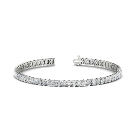 6 Carat Oval Shape Diamond Tennis Bracelet