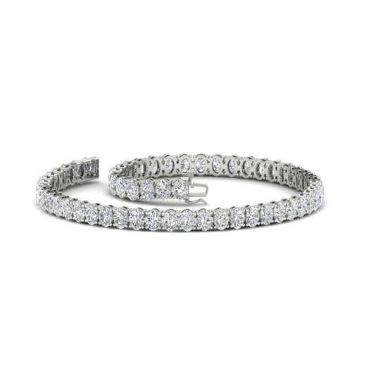 6 Carat Oval Shape Diamond Tennis Bracelet