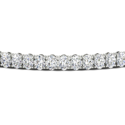 6 Carat Oval Shape Diamond Tennis Bracelet