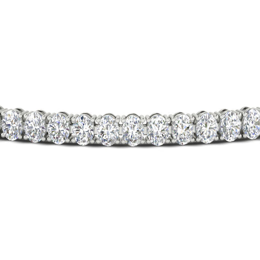 6 Carat Oval Shape Diamond Tennis Bracelet