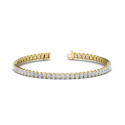 6 Carat Oval Shape Diamond Tennis Bracelet