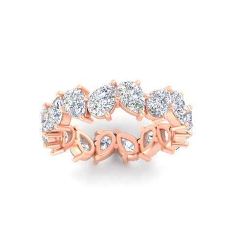 6 Carat Pear Shape Full Eternity Wedding Band