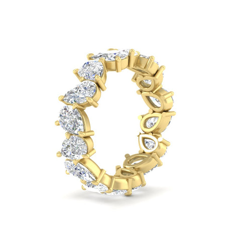 6 Carat Pear Shape Full Eternity Wedding Band