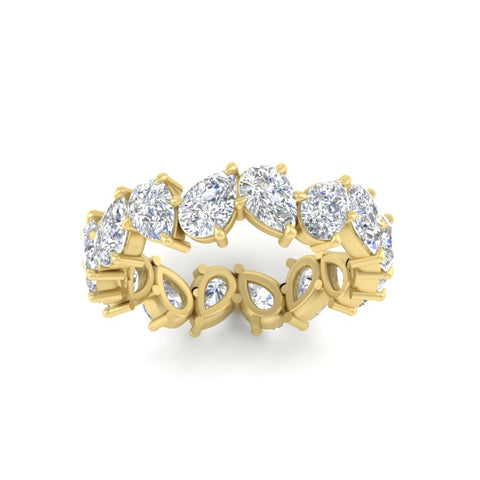 6 Carat Pear Shape Full Eternity Wedding Band