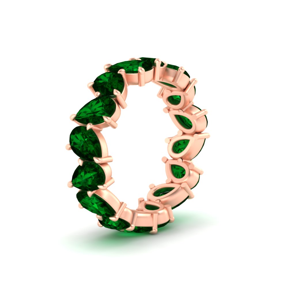 6 Carat Pear Shape Full Eternity Wedding Band
