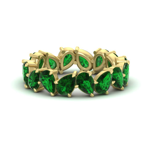 6 Carat Pear Shape Full Eternity Wedding Band