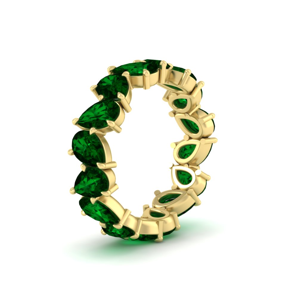 6 Carat Pear Shape Full Eternity Wedding Band