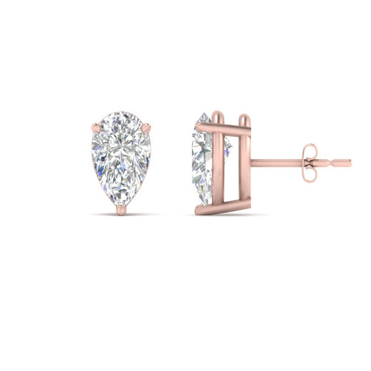 Diamond Pear Cut 3 Prong Earring