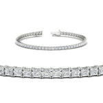 Load image into Gallery viewer, 6 Carat Princess Cut Diamond Tennis Eternity Bracelet
