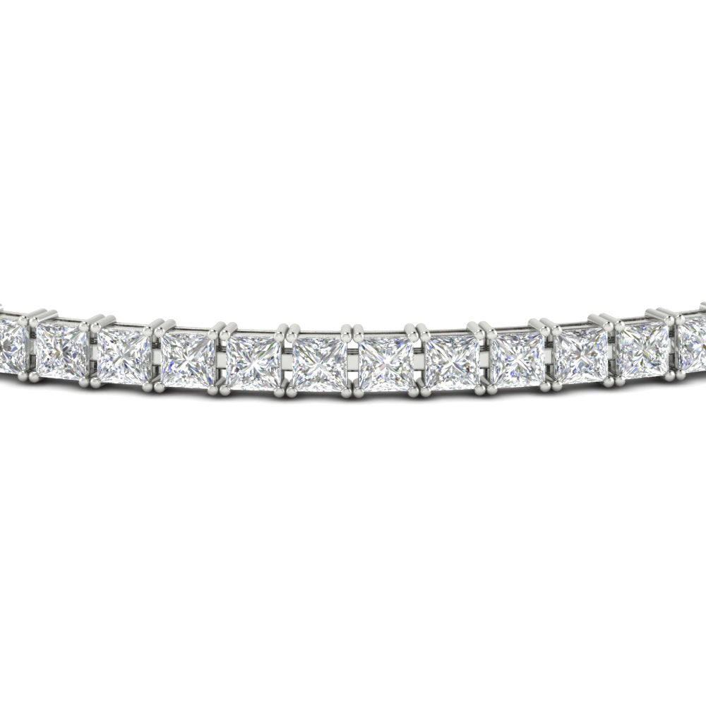 6 Carat Princess Cut Diamond Tennis Eternity Bracelet