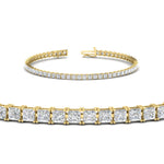 Load image into Gallery viewer, 6 Carat Princess Cut Diamond Tennis Eternity Bracelet
