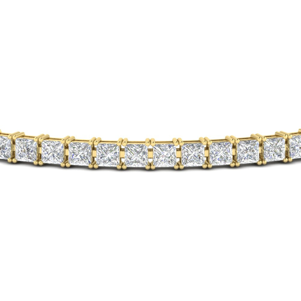 6 Carat Princess Cut Diamond Tennis Eternity Bracelet