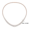Load image into Gallery viewer, 6-carat-prong-set-tennis-necklace-set-in-FDNK11299RO-ANGLE1-6.00CT-NL-RG