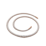 Load image into Gallery viewer, 6-carat-prong-set-tennis-necklace-set-in-FDNK11299RO-ANGLE1-6.00CT-NL-RG