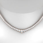 Load image into Gallery viewer, 6-carat-prong-set-tennis-necklace-set-in-FDNK11299RO-ANGLE1-6.00CT-NL-RG