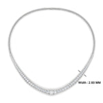 Load image into Gallery viewer, 6-carat-prong-set-tennis-necklace-set-in-FDNK11299RO-ANGLE1-6.00CT-NL-WG