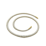 Load image into Gallery viewer, 6-carat-prong-set-tennis-necklace-set-in-FDNK11299RO-ANGLE1-6.00CT-NL-YG